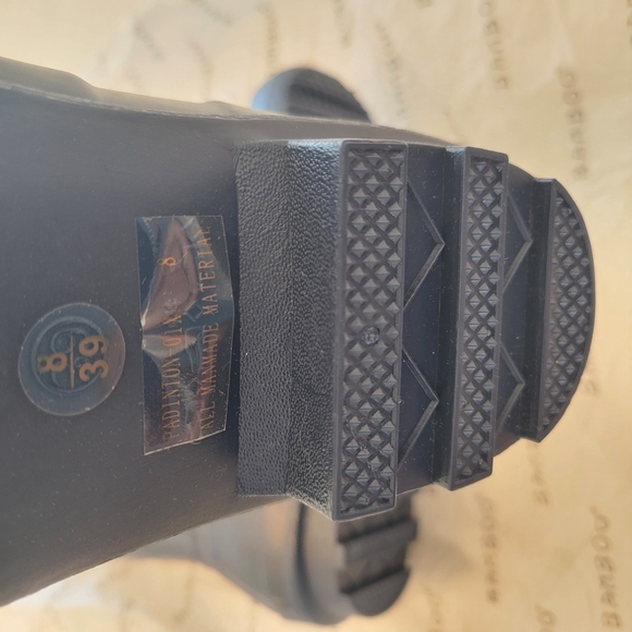 BAMBOO Women's Navy Blue Padinton Knee High Tall Rain Boots NEW NWOT - Picture 11 of 12